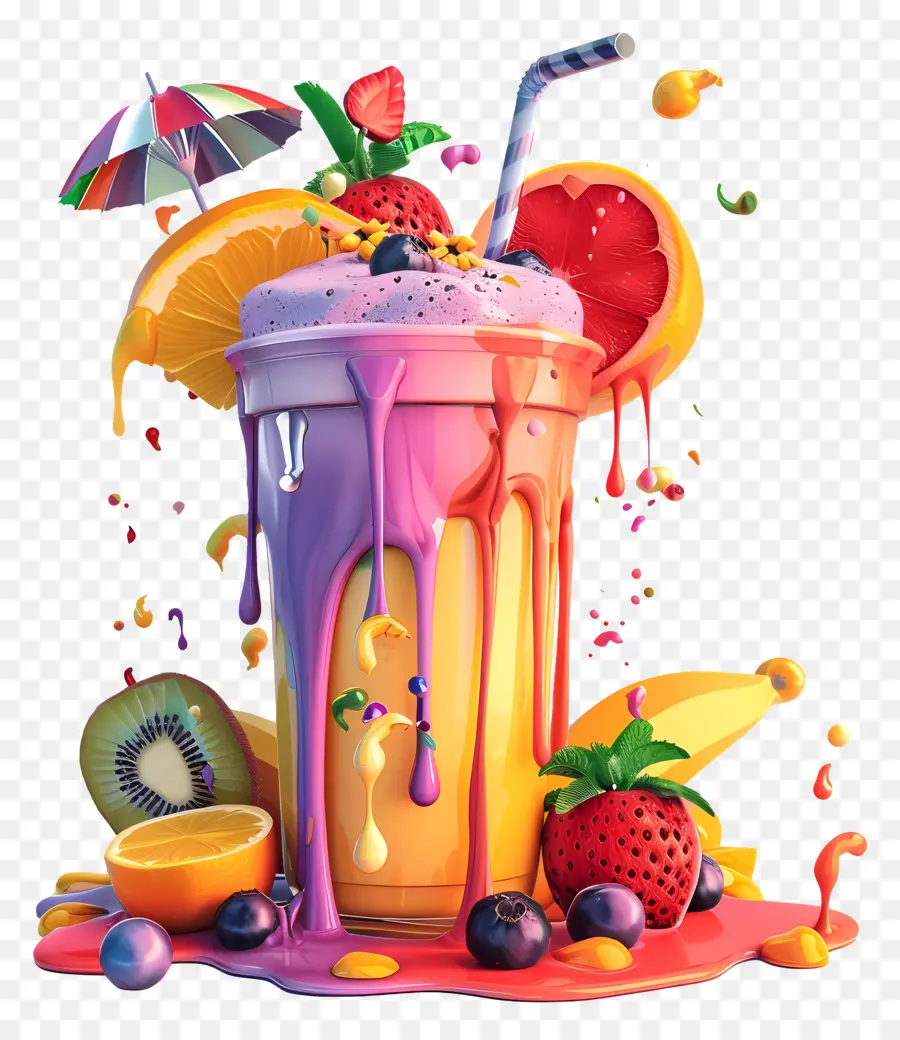 Smoothie，Smoothie Buah PNG