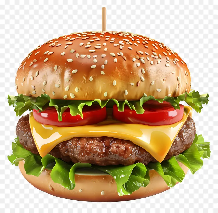 Cheeseburger，Burgernya PNG