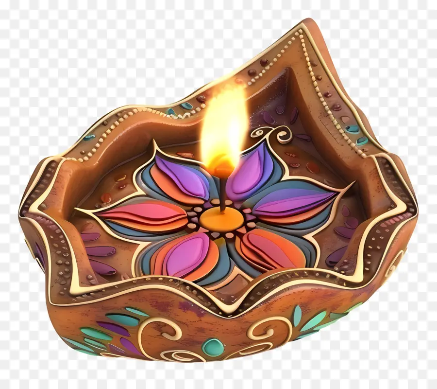 Diwali Diya，Lampu Hias PNG