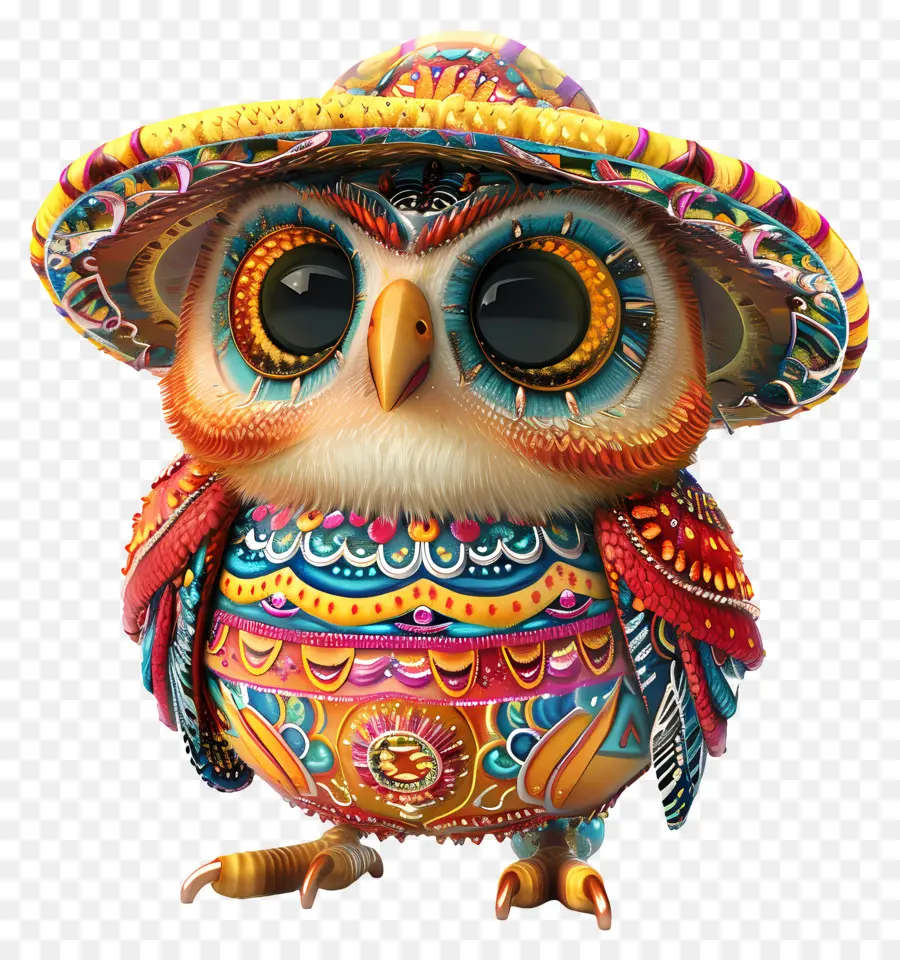 Lucu Owl，Warna Warni Burung Hantu PNG