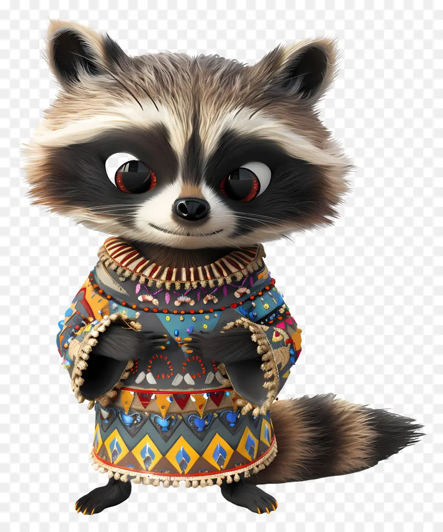 Lucu Raccoon，Rakun PNG