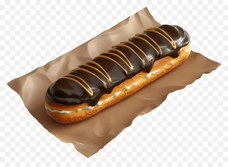 Petir，Eclair Cokelat PNG