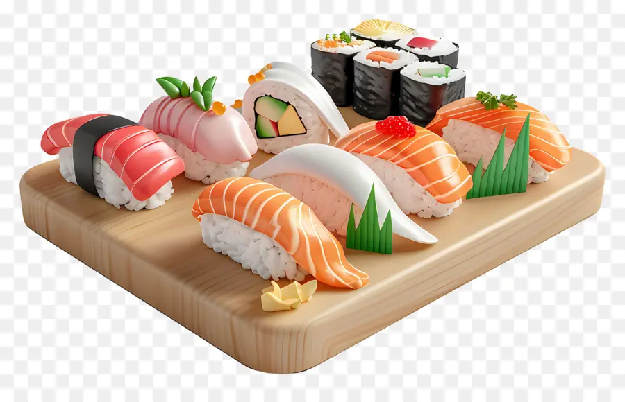 Sushi，Piring Sushi PNG