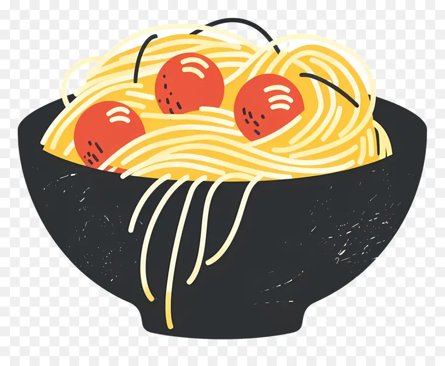 Pasta，Semangkuk Spageti PNG