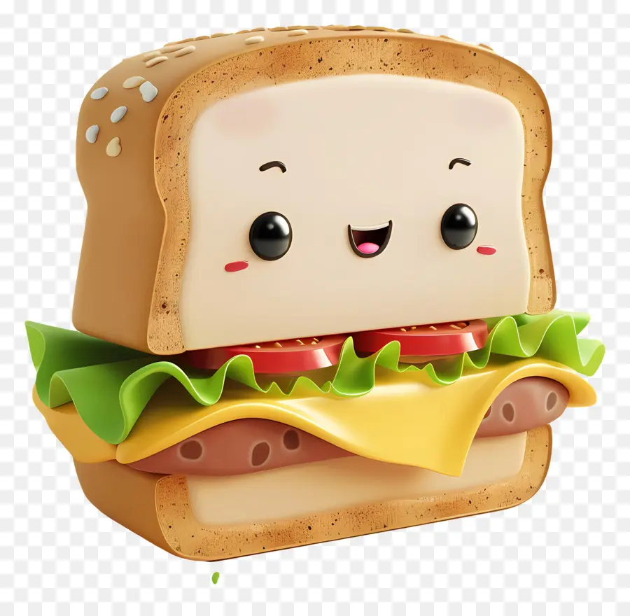 Sandwich，Emoji Roti Lapis PNG