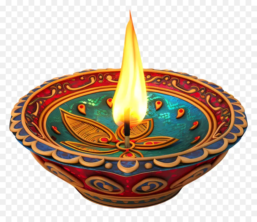 Diwali Diya，Lampu Diya PNG