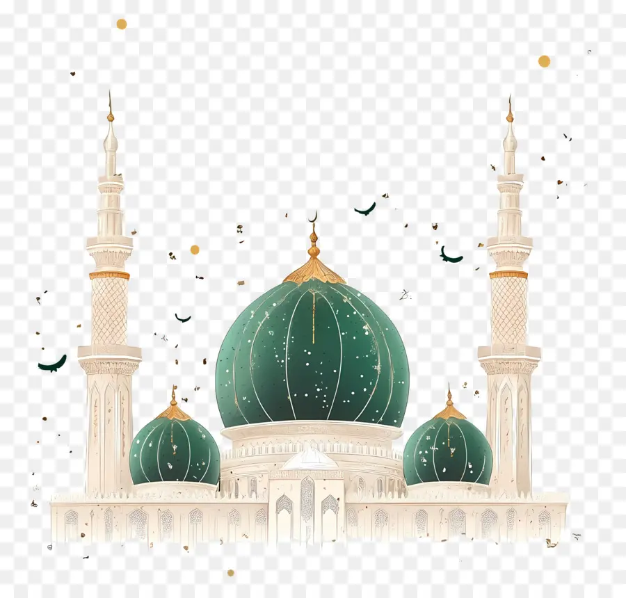 Maulid Al Nabi，Masjid Kubah Hijau PNG