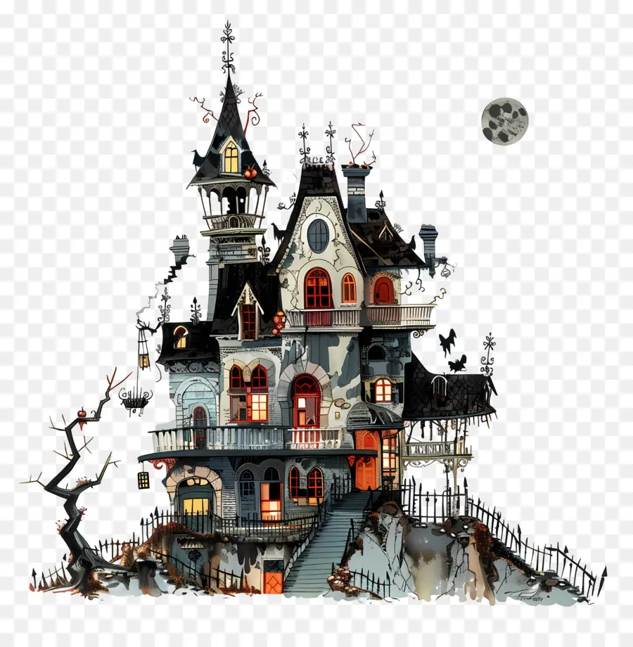 Rumah Berhantu，Hallowen PNG