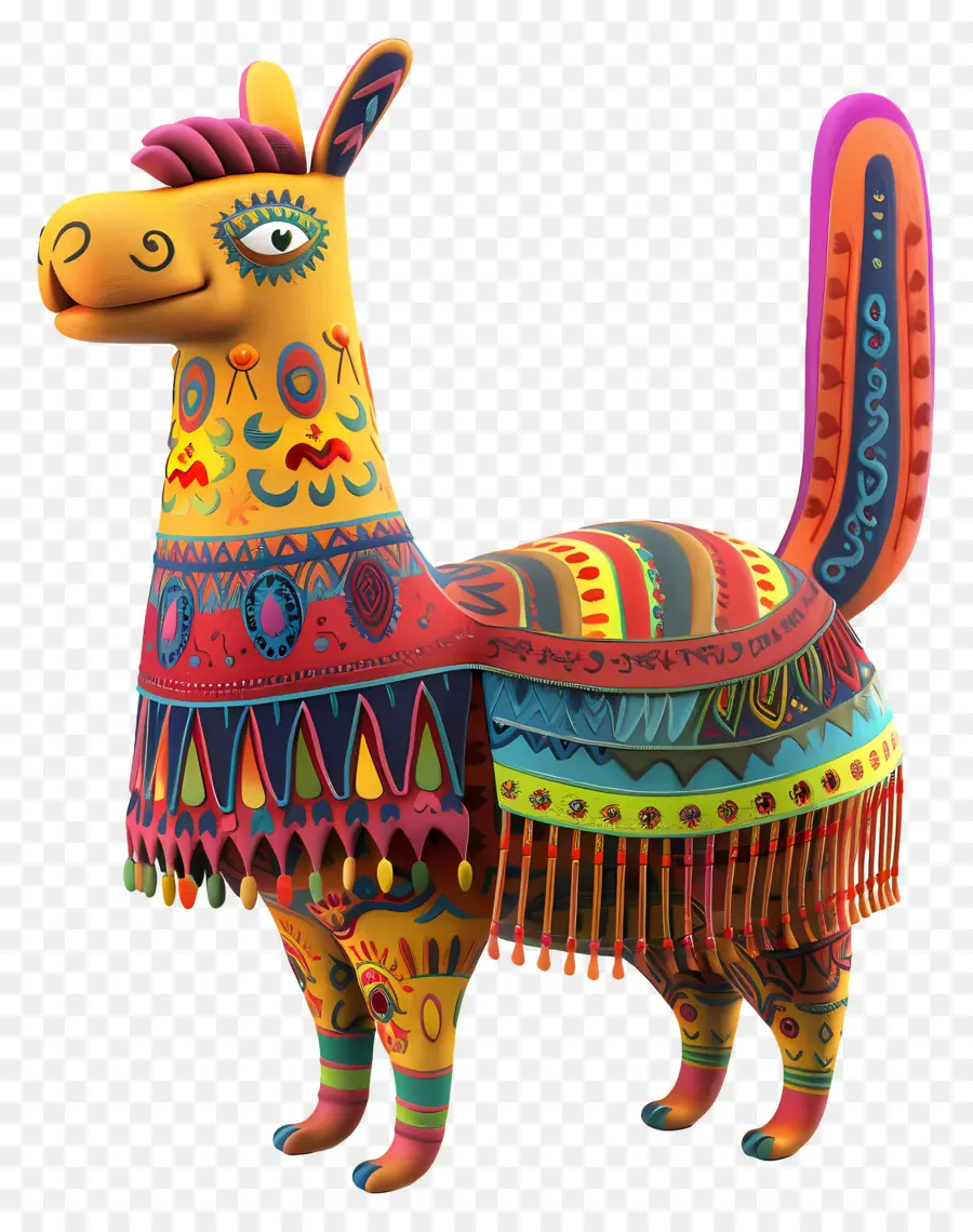 Llama Yang Lucu，Llama Berwarna Warni PNG