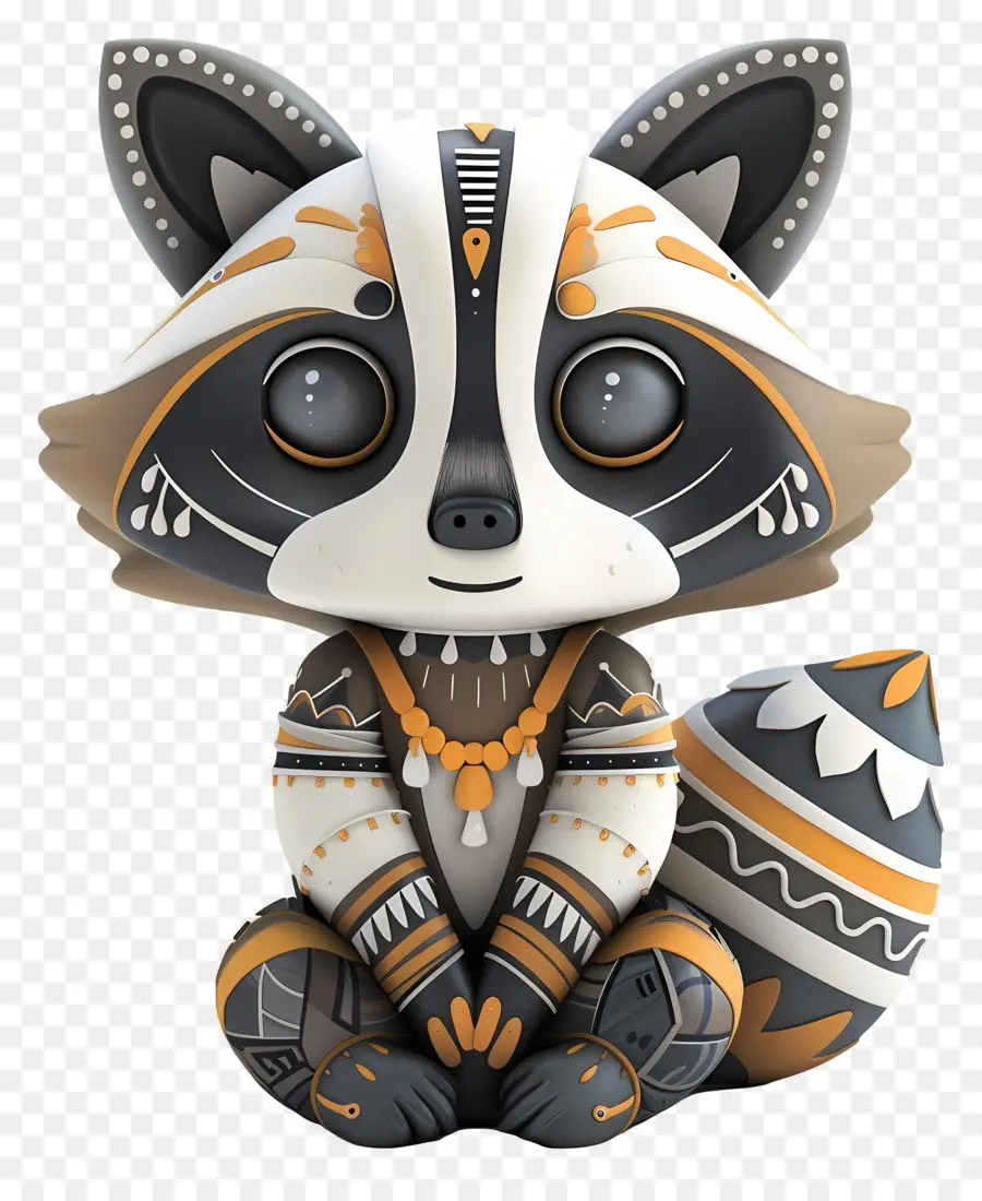 Lucu Raccoon，Kartun PNG