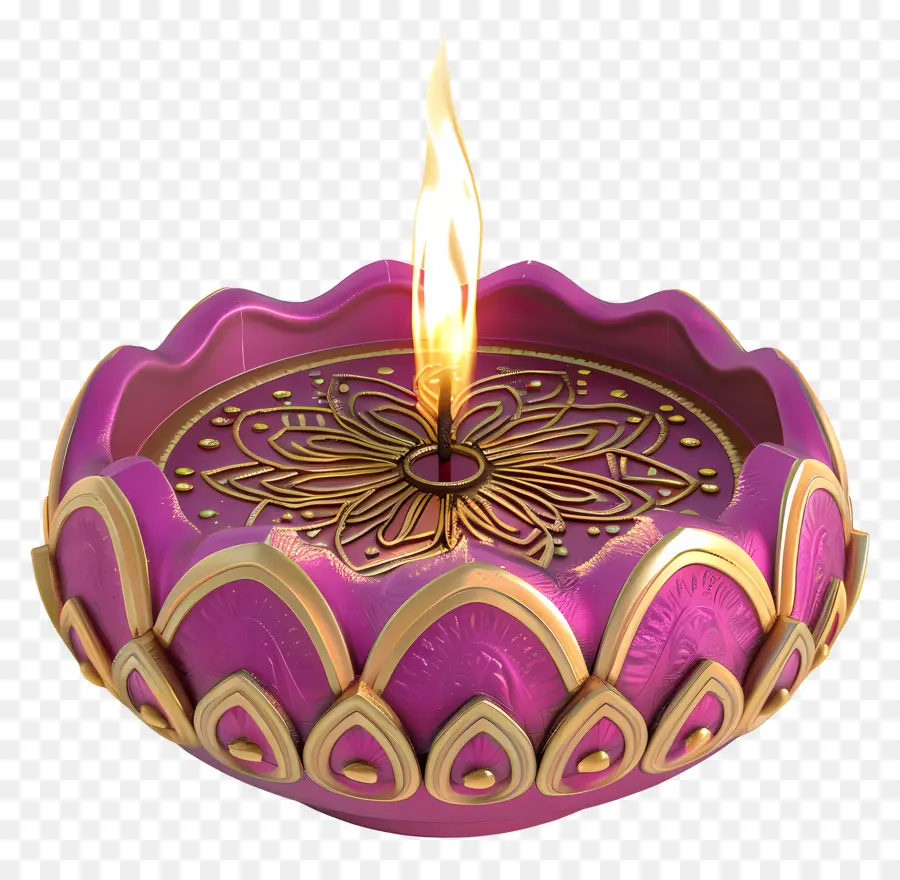 Diwali Diya，Lilin Hias PNG