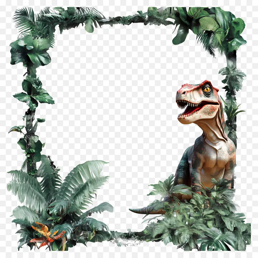 Bingkai Foto Kosong，Dinosaurus PNG