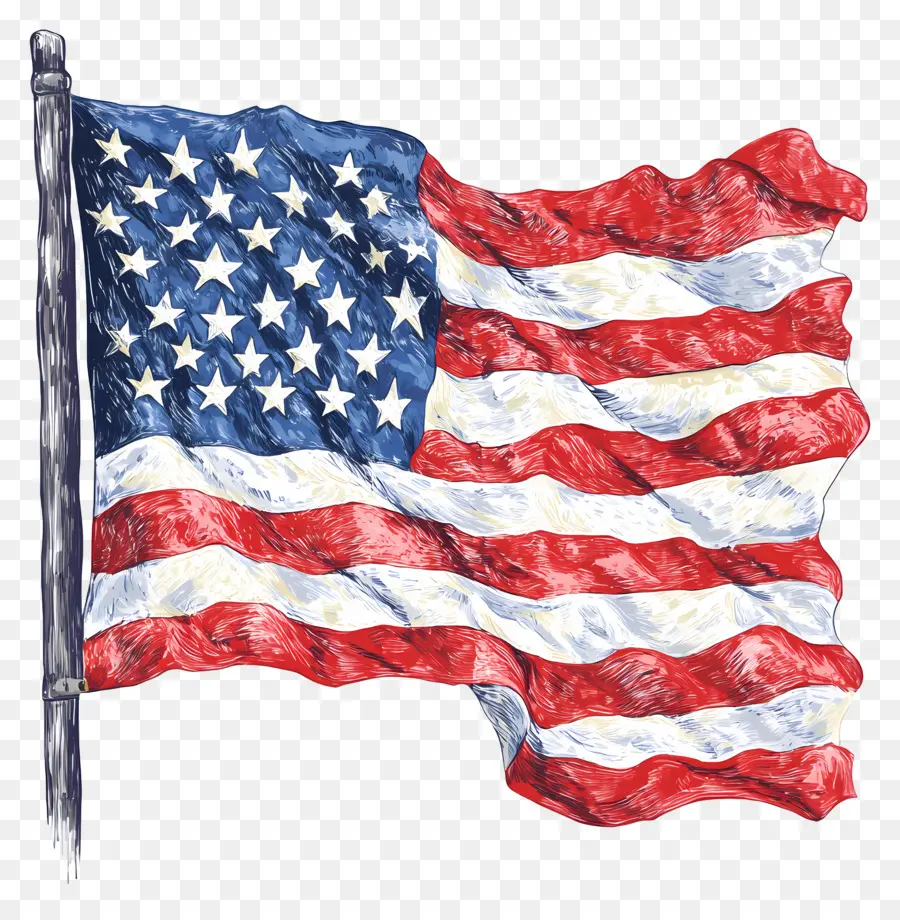 Hari Patriot，Bendera Amerika PNG