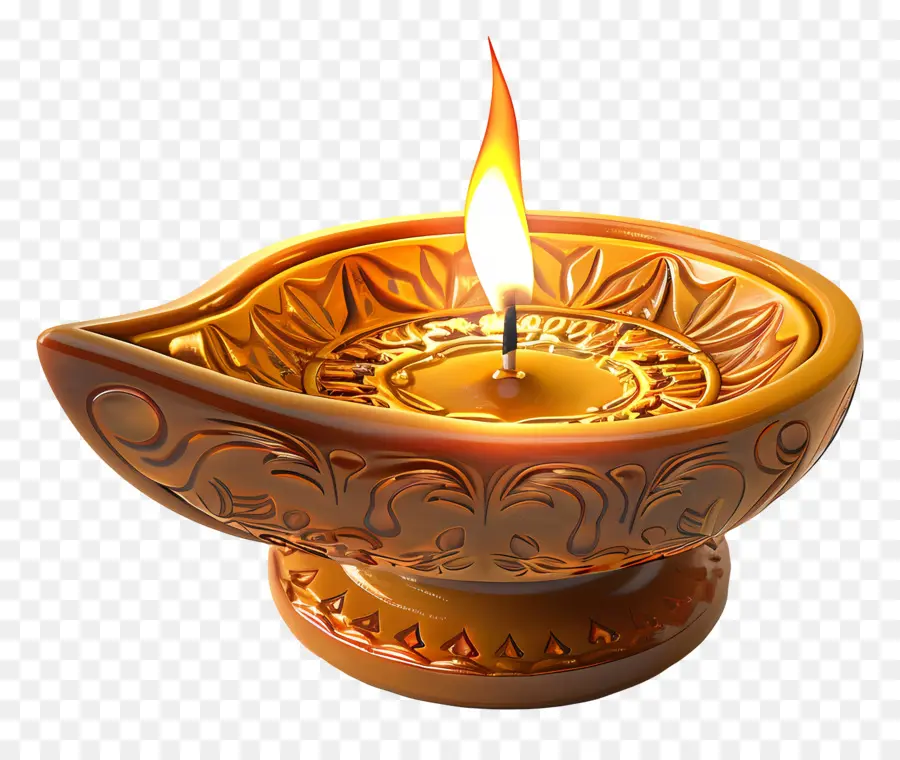 Diwali Diya，Lampu Diya PNG