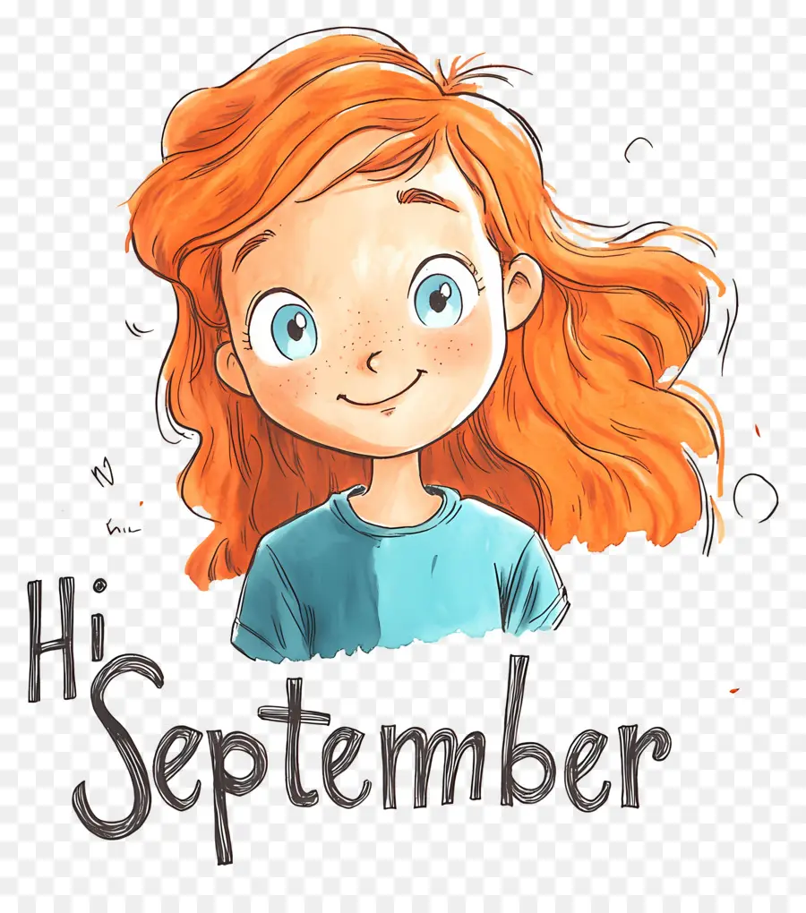 Hai September，Gadis Berambut Merah PNG