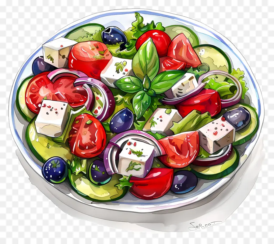 Salad Yunani，Salad PNG