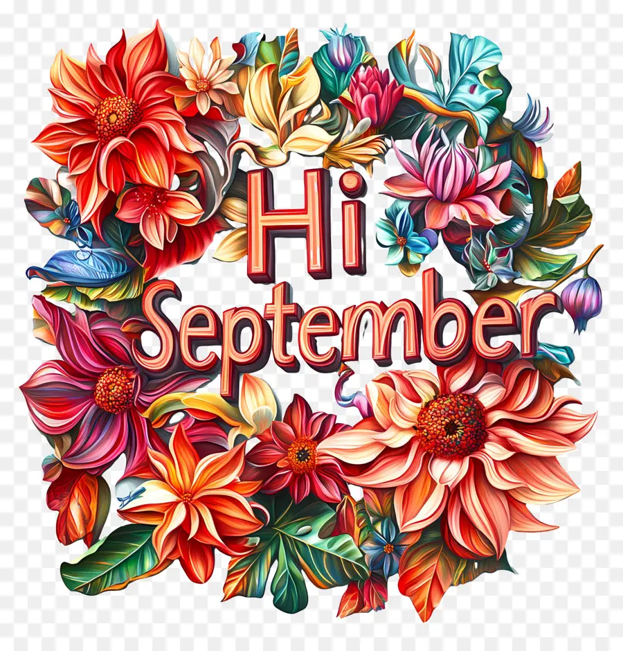 Hai September，Bunga September PNG