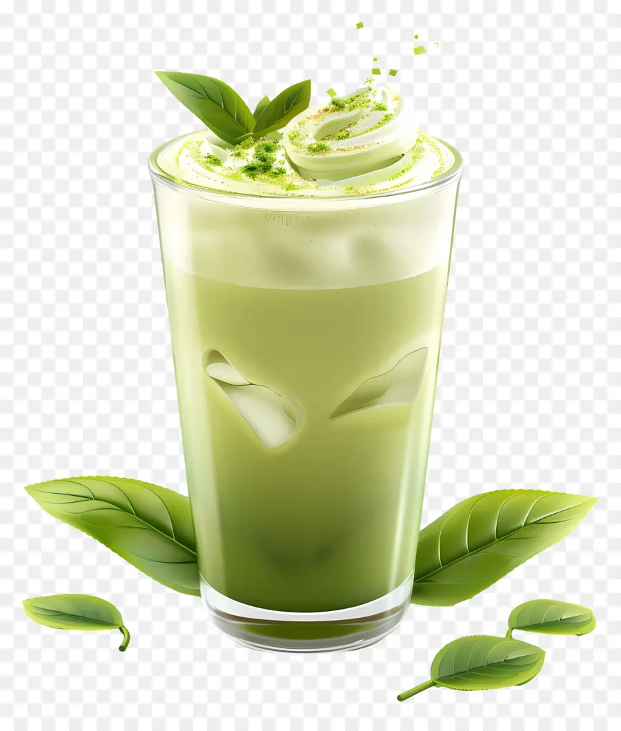 Minuman Matcha，Minuman Hijau PNG