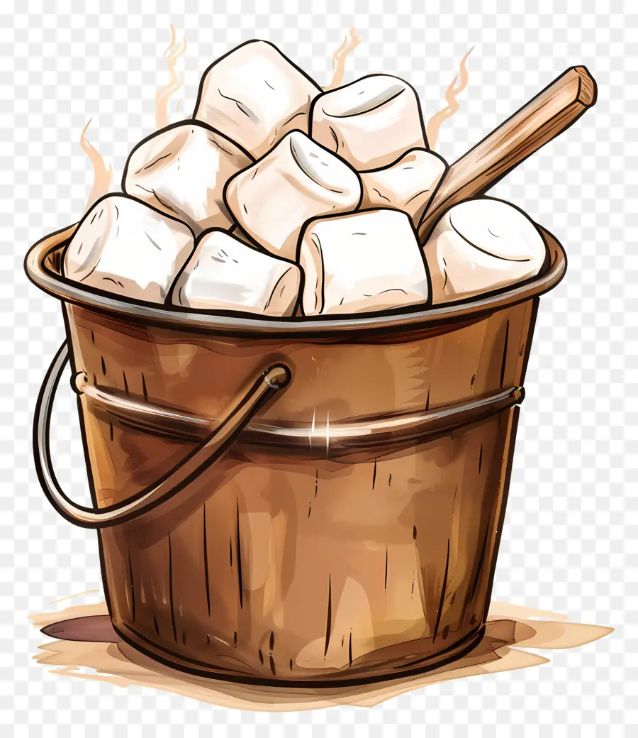 Marshmallow Dalam Ember，Marshmallow PNG