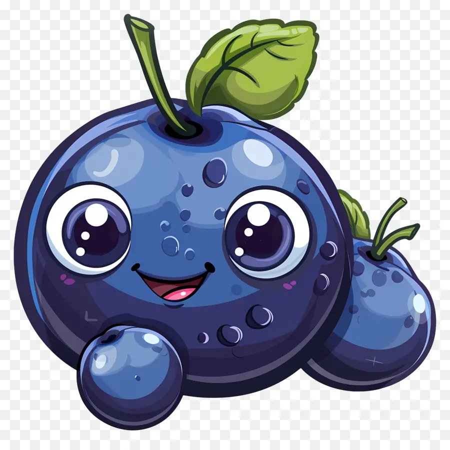 Kartun Blueberry，Blueberry Yang Lucu PNG