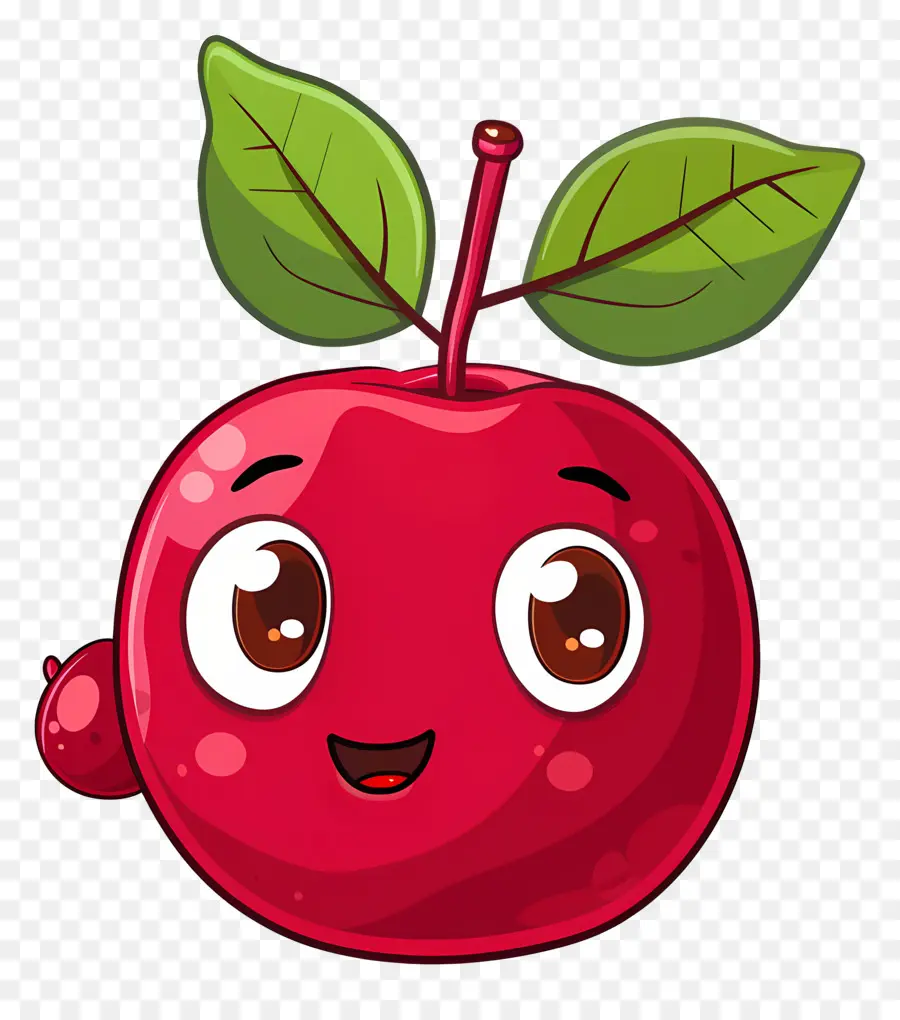 Cranberry Kartun，Apel Merah PNG