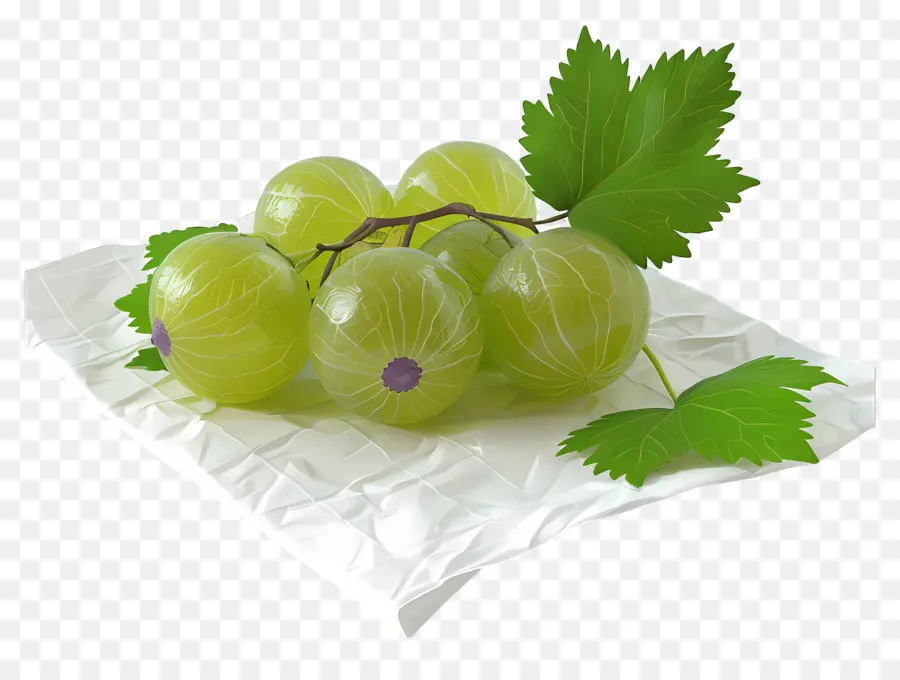 Buah Gooseberry，Anggur Hijau PNG