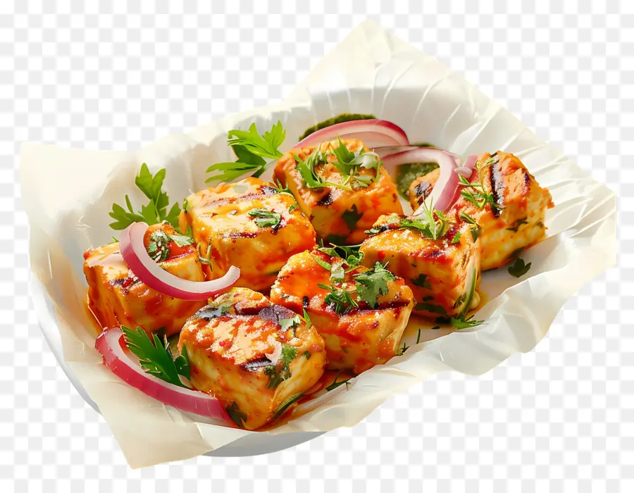 Paneer Tikka，Masakan India PNG