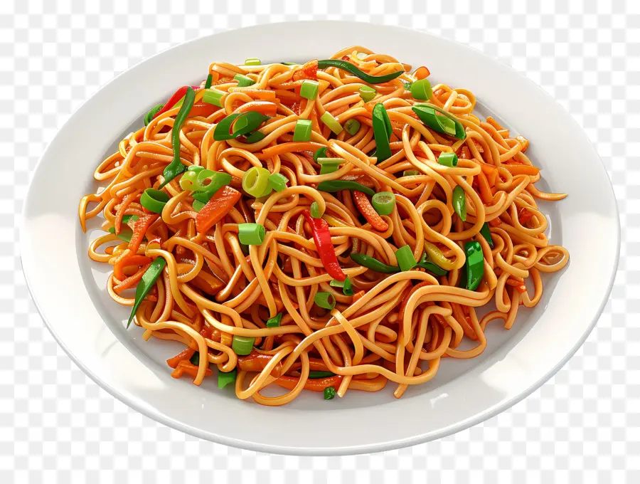 Chow Mein，Sepiring Mie PNG