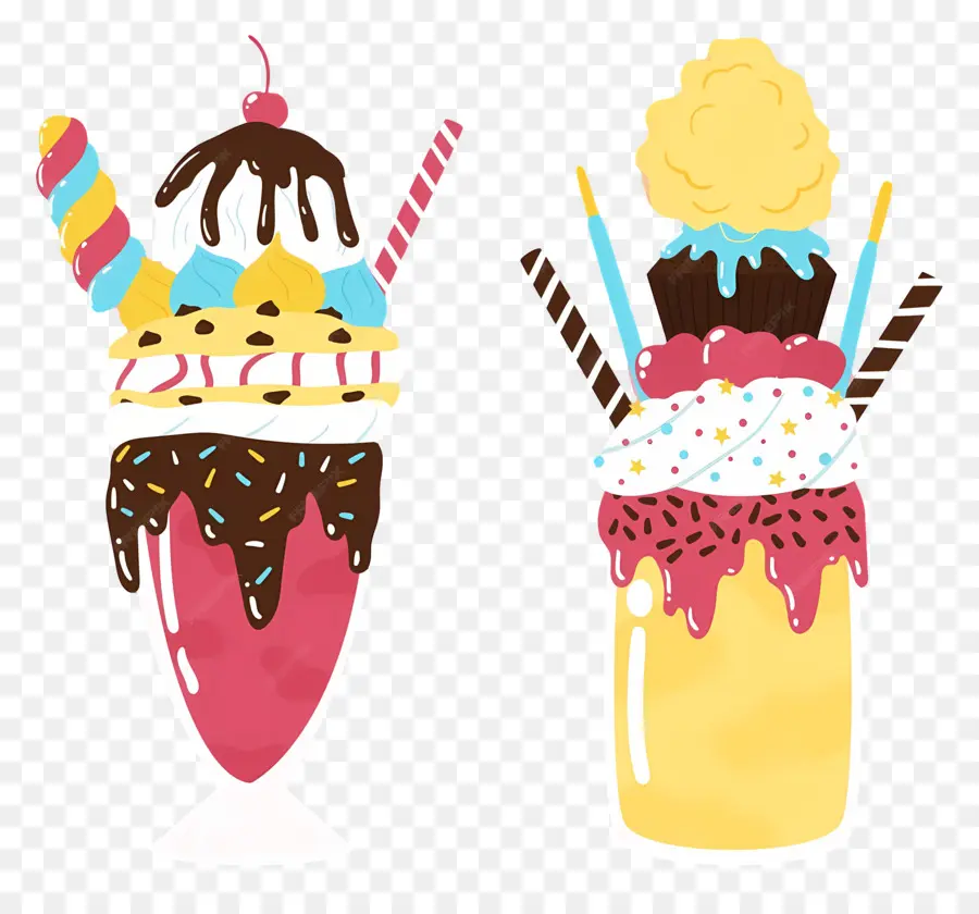 Es Krim，Milkshake PNG