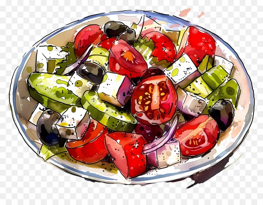 Salad Yunani，Salad PNG