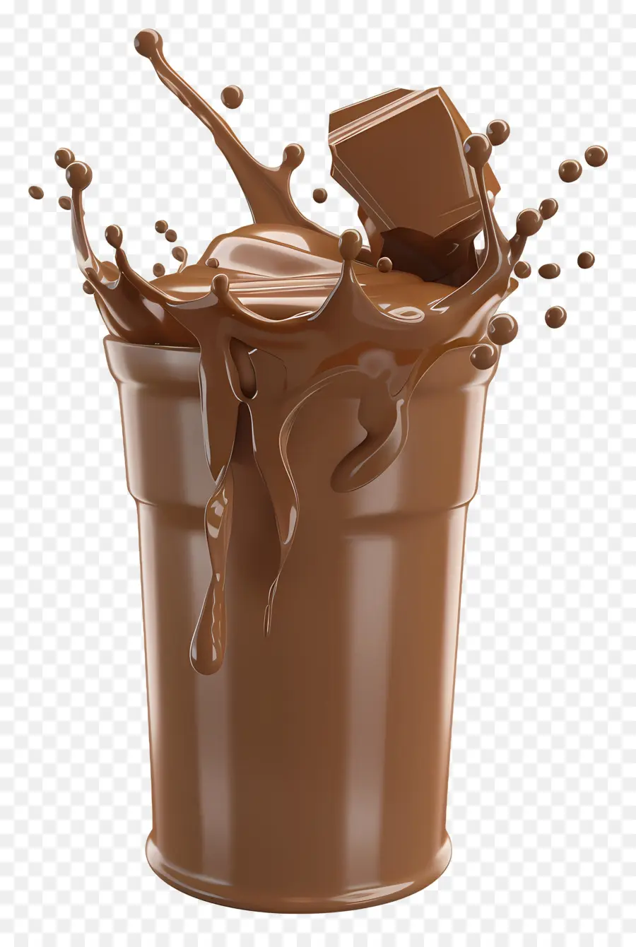 Susu Coklat，Percikan Coklat PNG