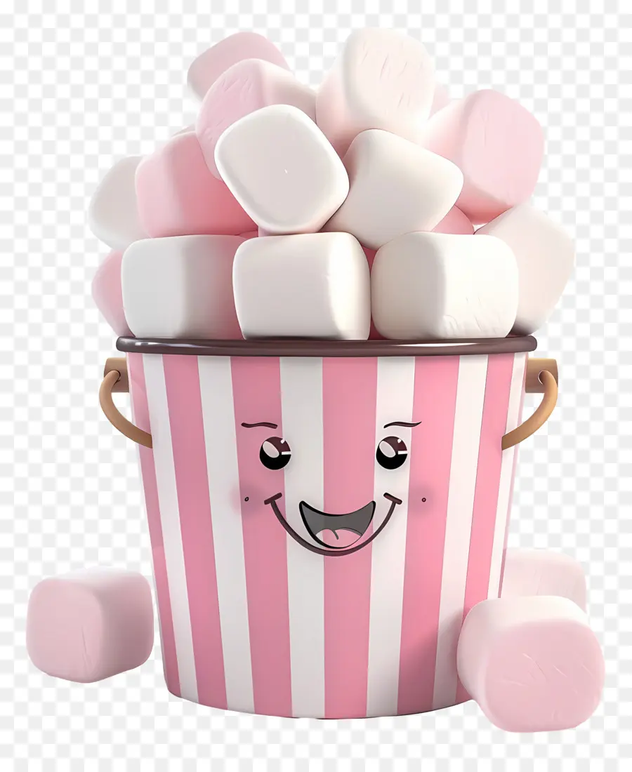 Marshmallow Dalam Ember，Marshmallow PNG