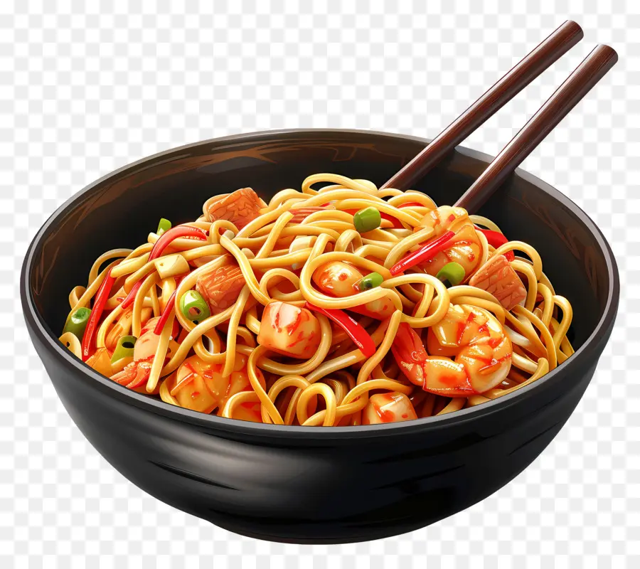 Chow Mein，Mie PNG