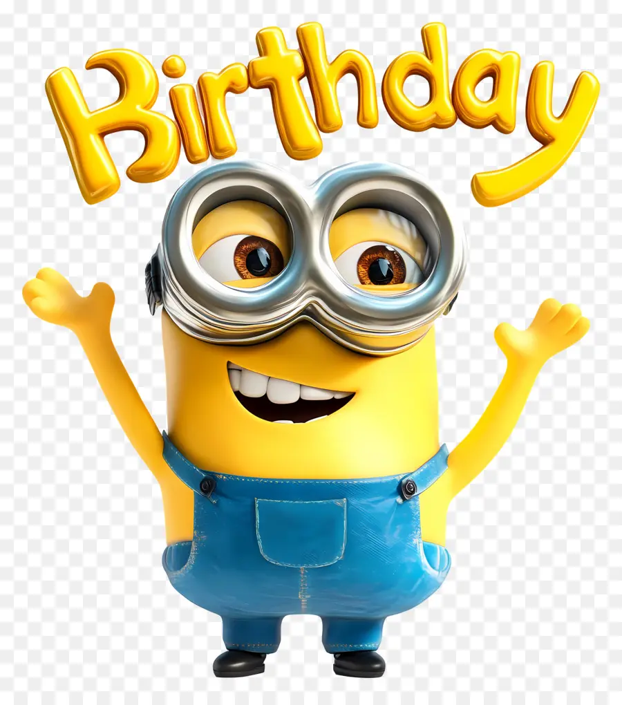 Selamat Ulang Tahun，Minion Dengan Tanda Selamat Ulang Tahun PNG