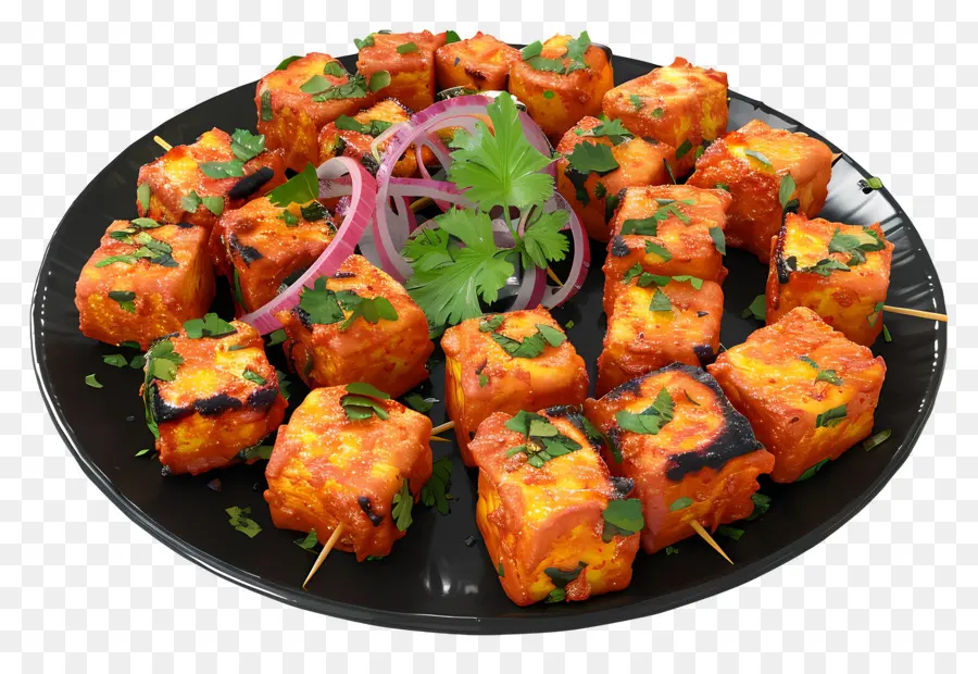 Paneer Tikka，Tusuk Sate PNG