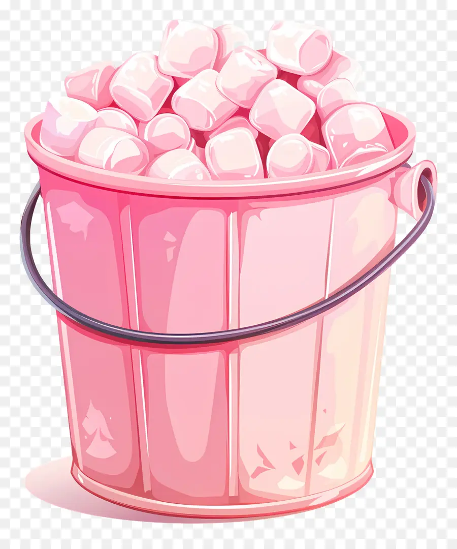 Marshmallow Dalam Ember，Ember Marshmallow PNG