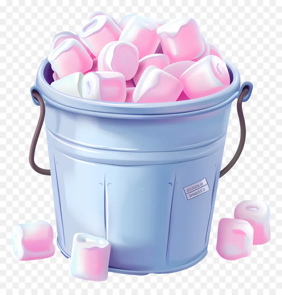 Marshmallow Dalam Ember，Ember Marshmallow PNG