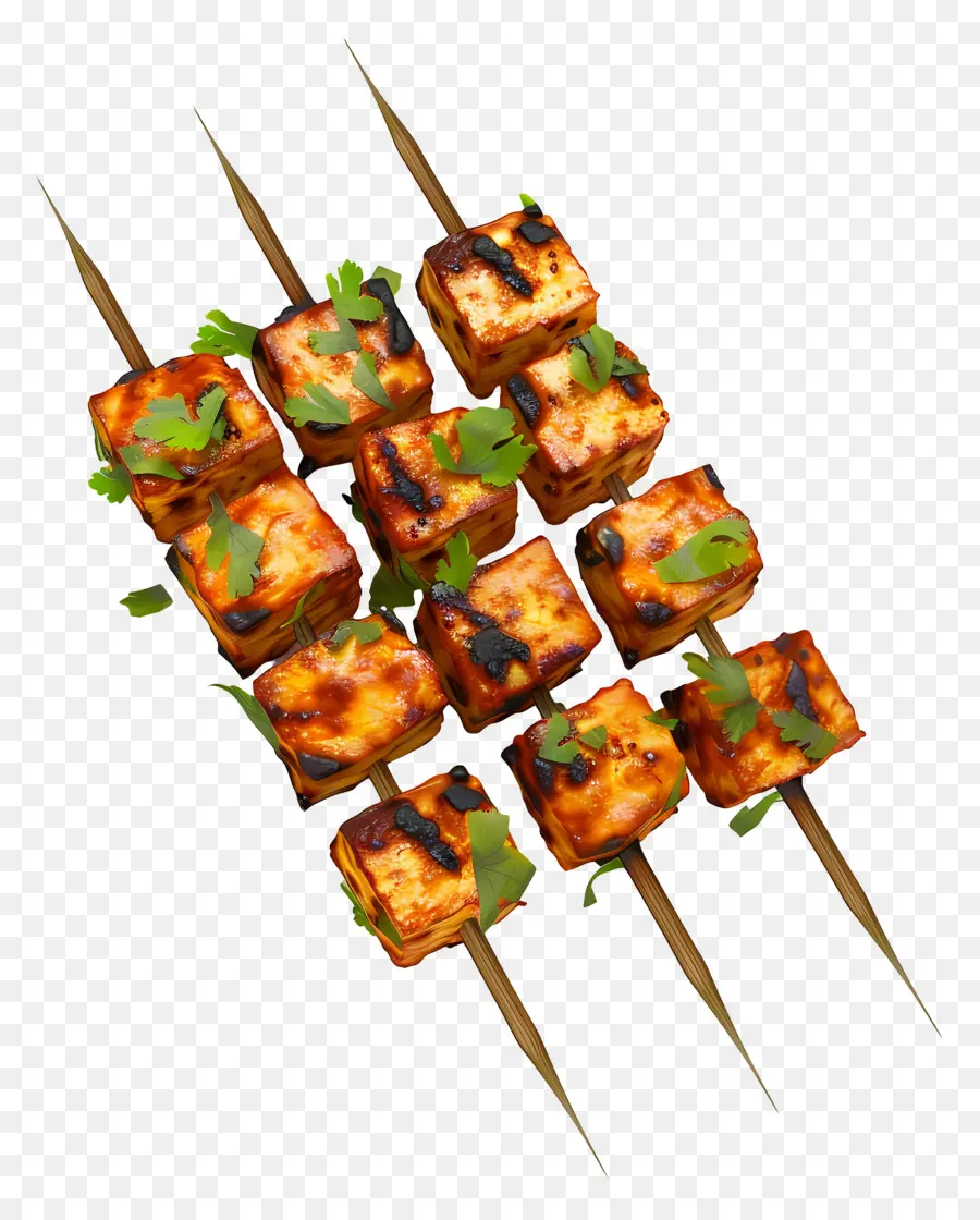 Paneer Tikka，Tusuk Sate PNG