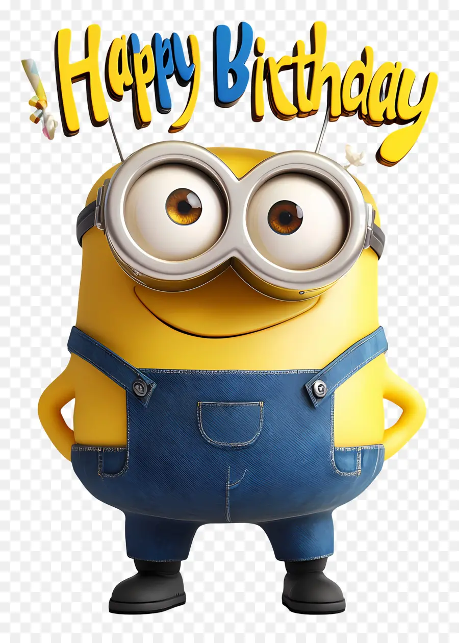 Selamat Ulang Tahun，Minion Dengan Tanda Selamat Ulang Tahun PNG