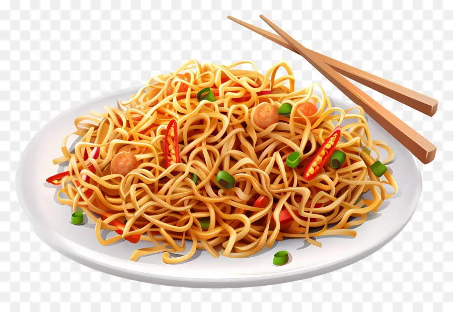 Chow Mein，Mie PNG