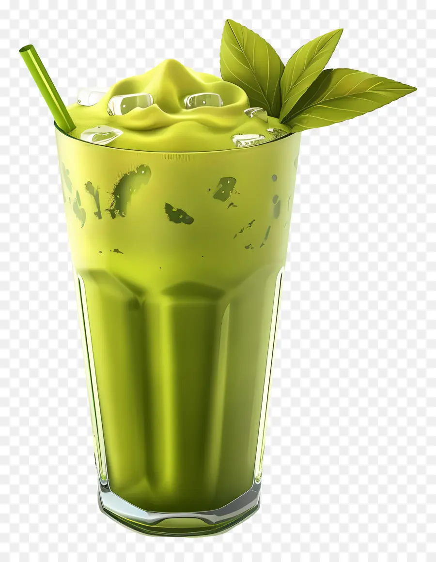 Minuman Matcha，Minuman Hijau PNG