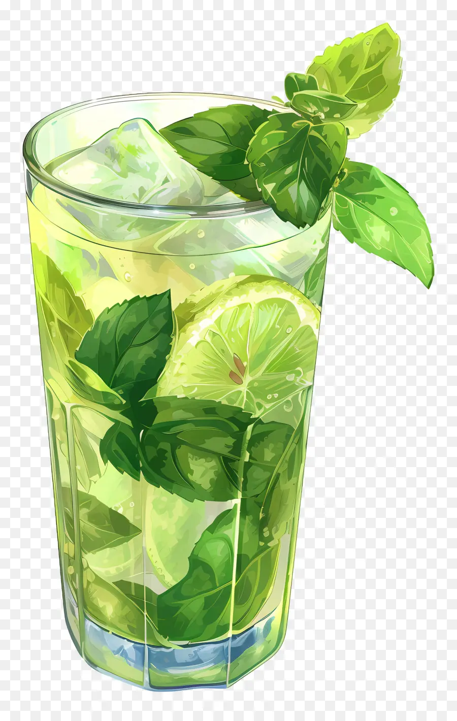 Mojito，Minuman Kuning PNG