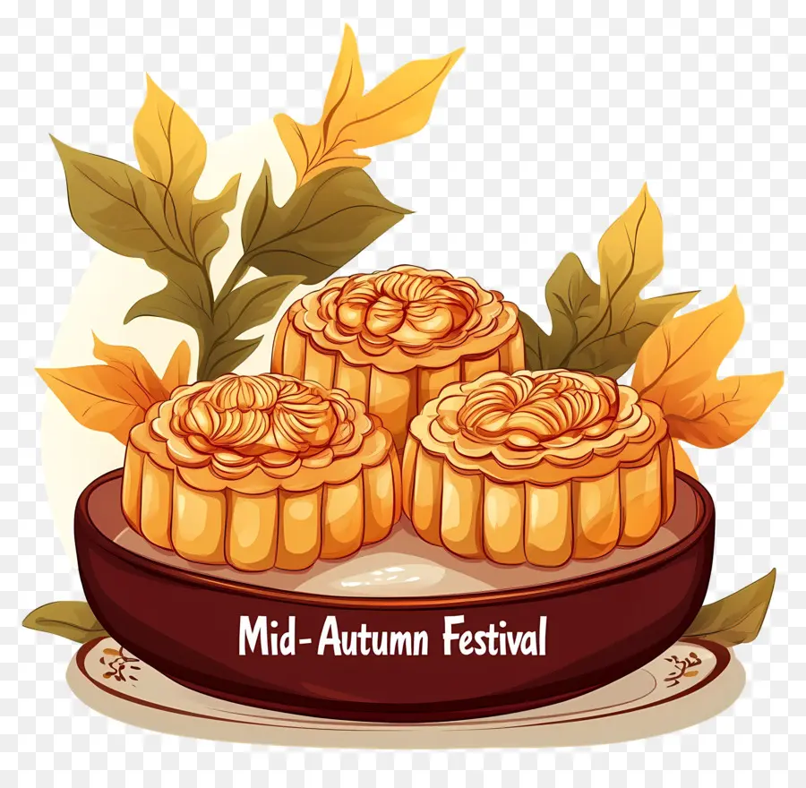 Festival Pertengahan Musim Gugur，Kue Bulan Festival Pertengahan Musim Gugur PNG