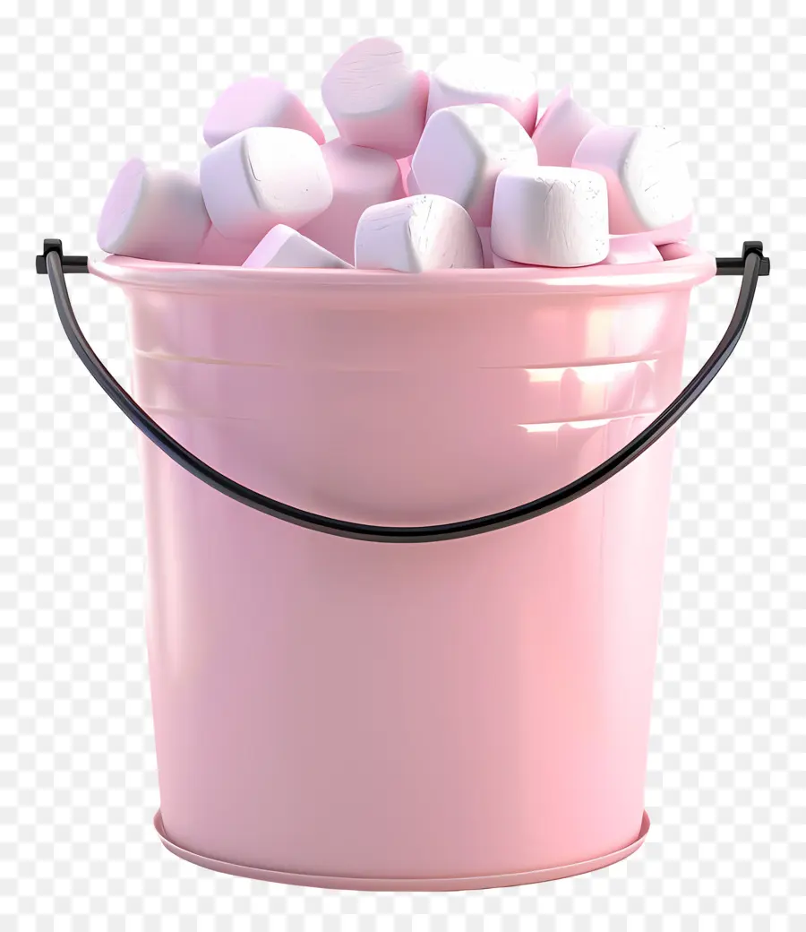 Marshmallow Dalam Ember，Ember Marshmallow PNG