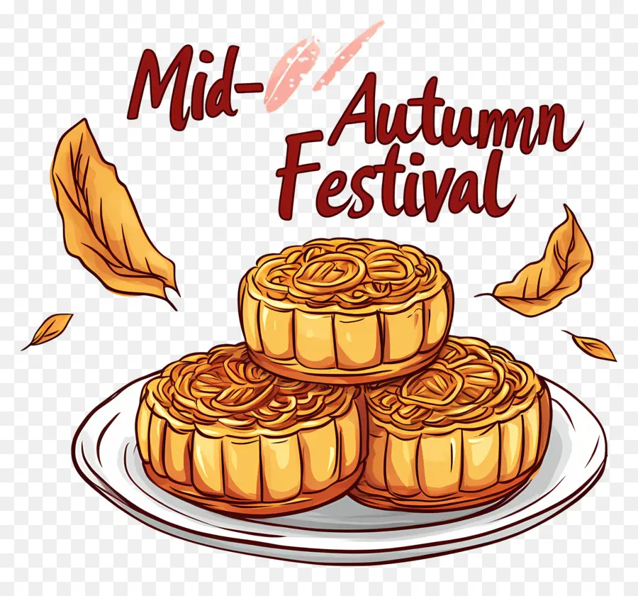 Festival Pertengahan Musim Gugur，Kue Bulan Festival Pertengahan Musim Gugur PNG