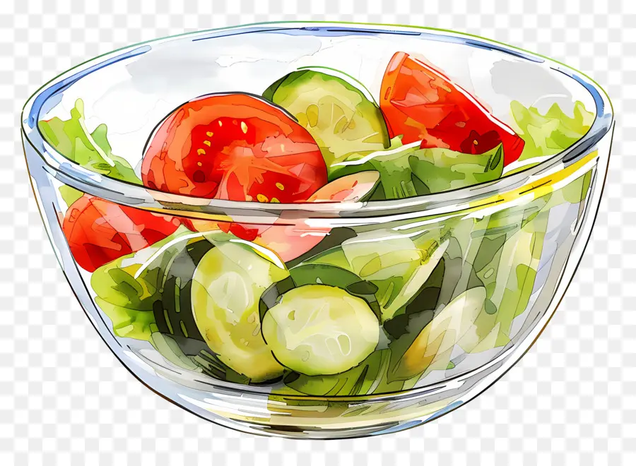 Semangkuk Salad，Salad PNG