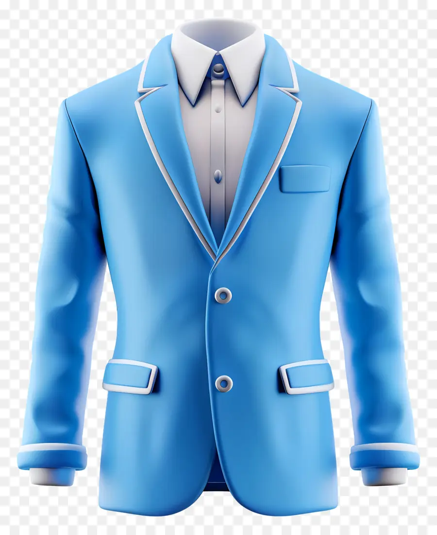 Blazer Biru，Jas Biru PNG