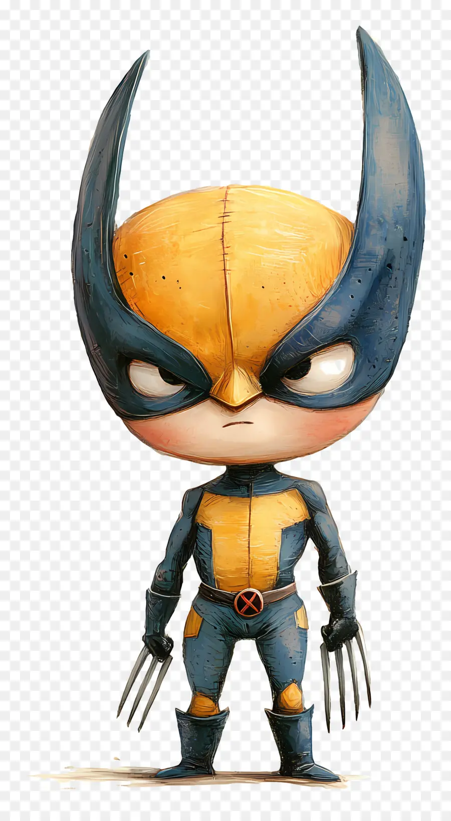 Serigala，Chibi Wolverine PNG