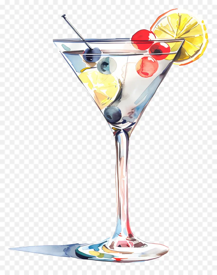 Koktail Martini，Koktail Biru PNG