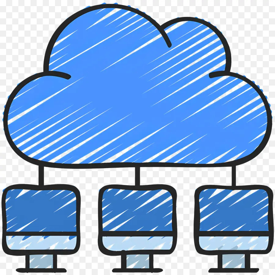 Komputasi Awan，Cloud Dengan Komputer PNG